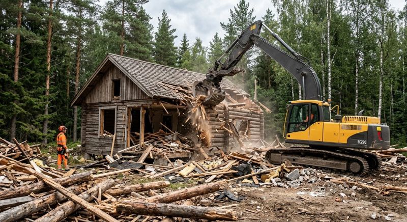 Cabin Demolition in Roseville, CA