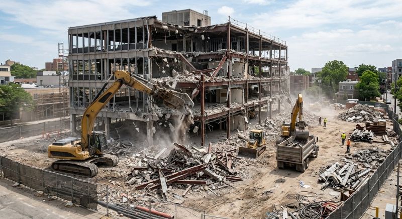 Commercial Building Removal in Sacramento, CA